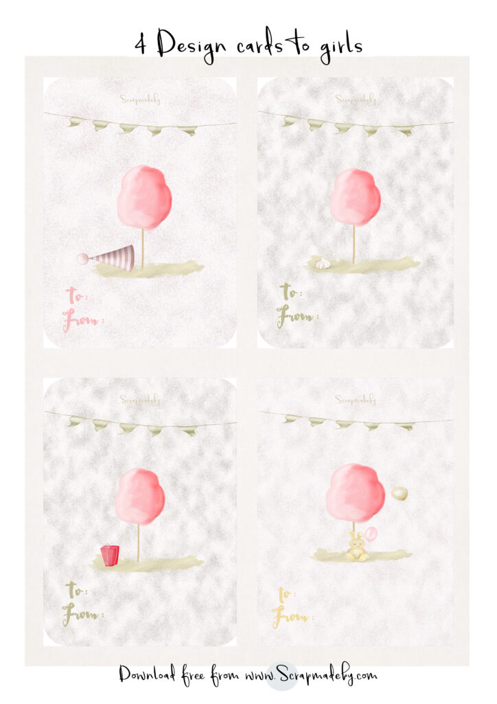 Design cards to girls