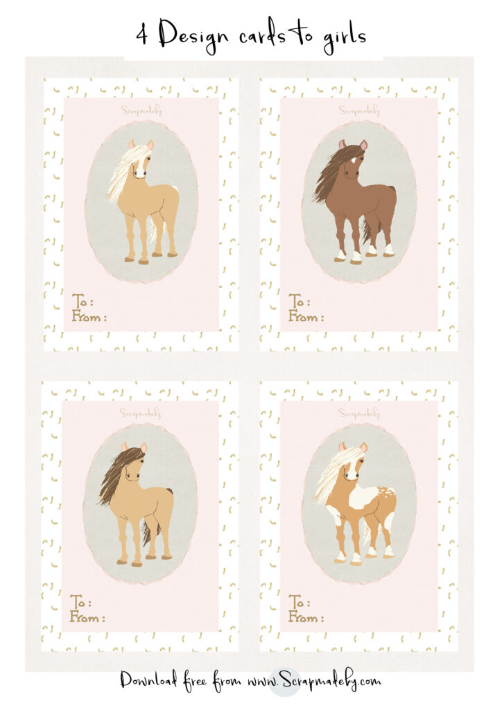 Design cards to girls