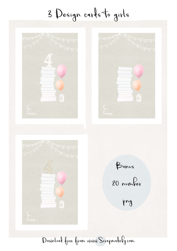Design cards to girls