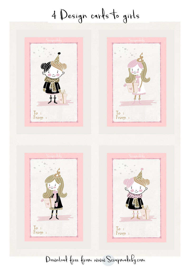 Design cards to girls