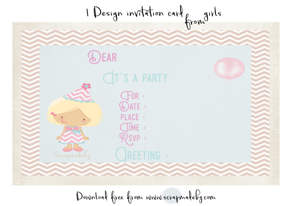 Invitation cards from girls