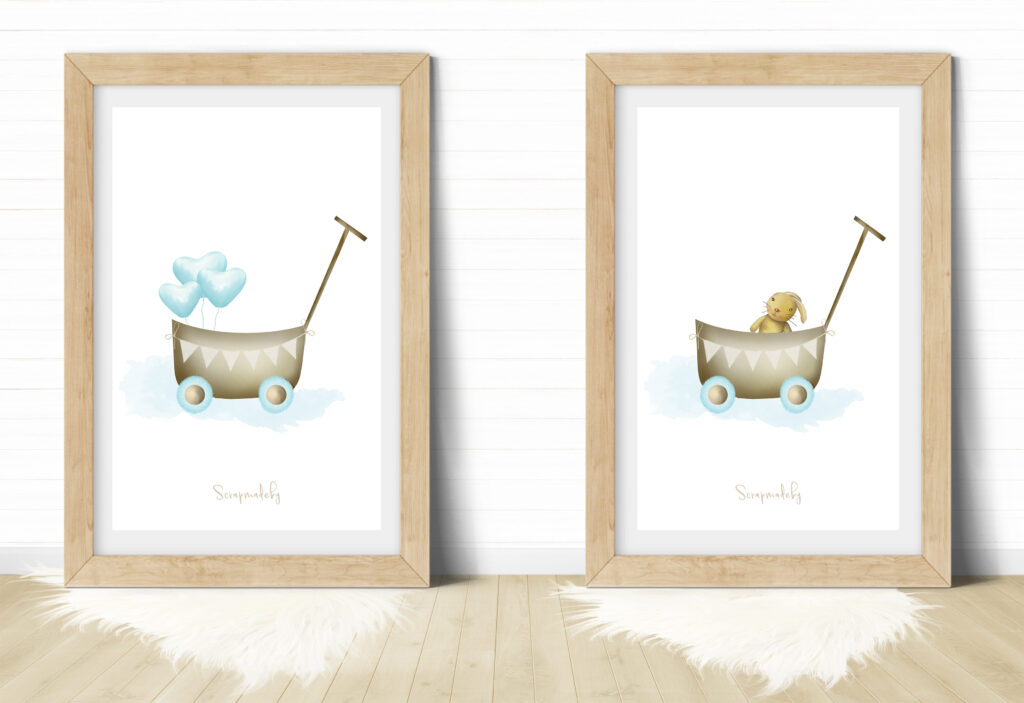 Design poster to baby boys