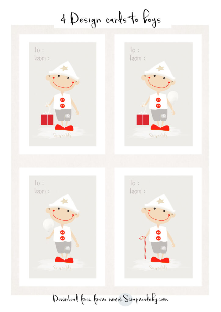 Design cards to boys