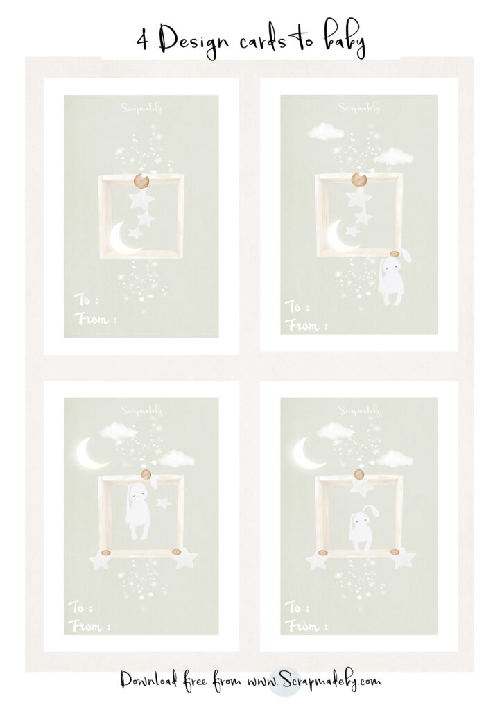 Design card to baby