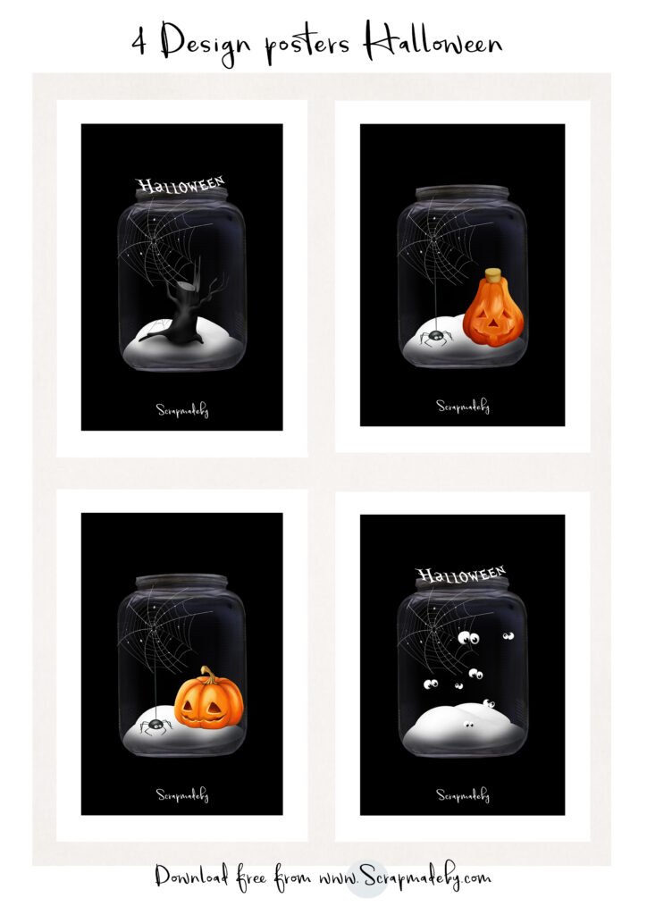 Design poster halloween