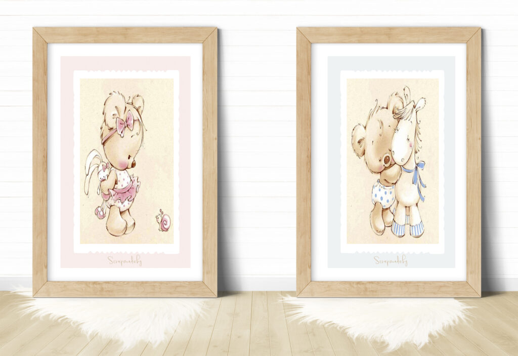 Design poster teddy bear