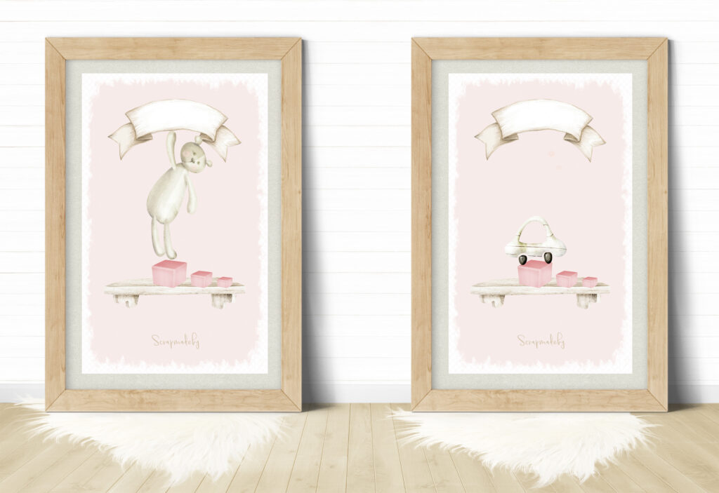 Design poste to baby girls