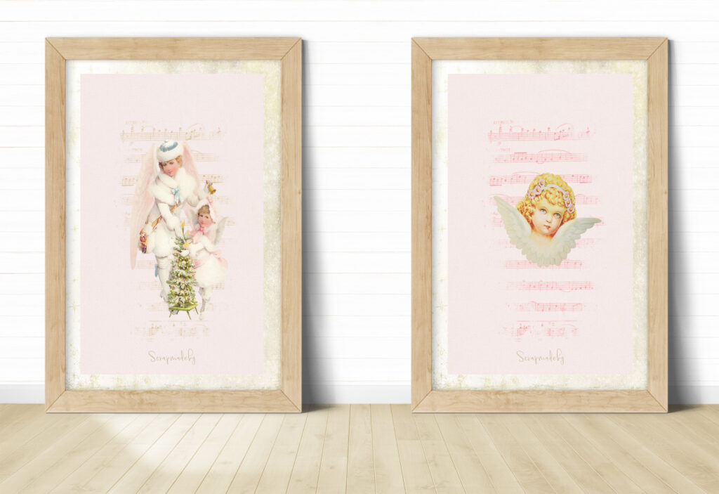 Design poster vintage christmas