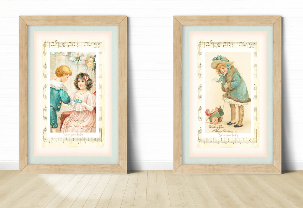 Design poster vintage christmas