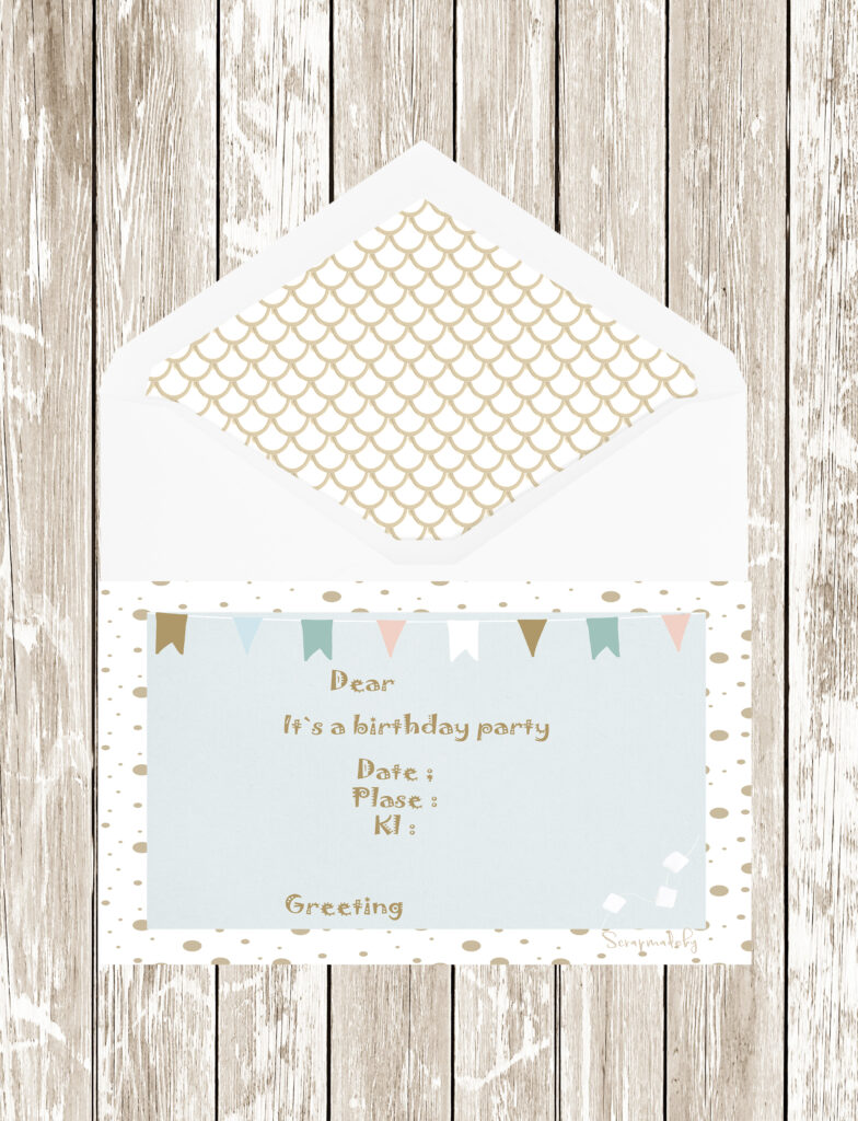 Invitation cards from boys