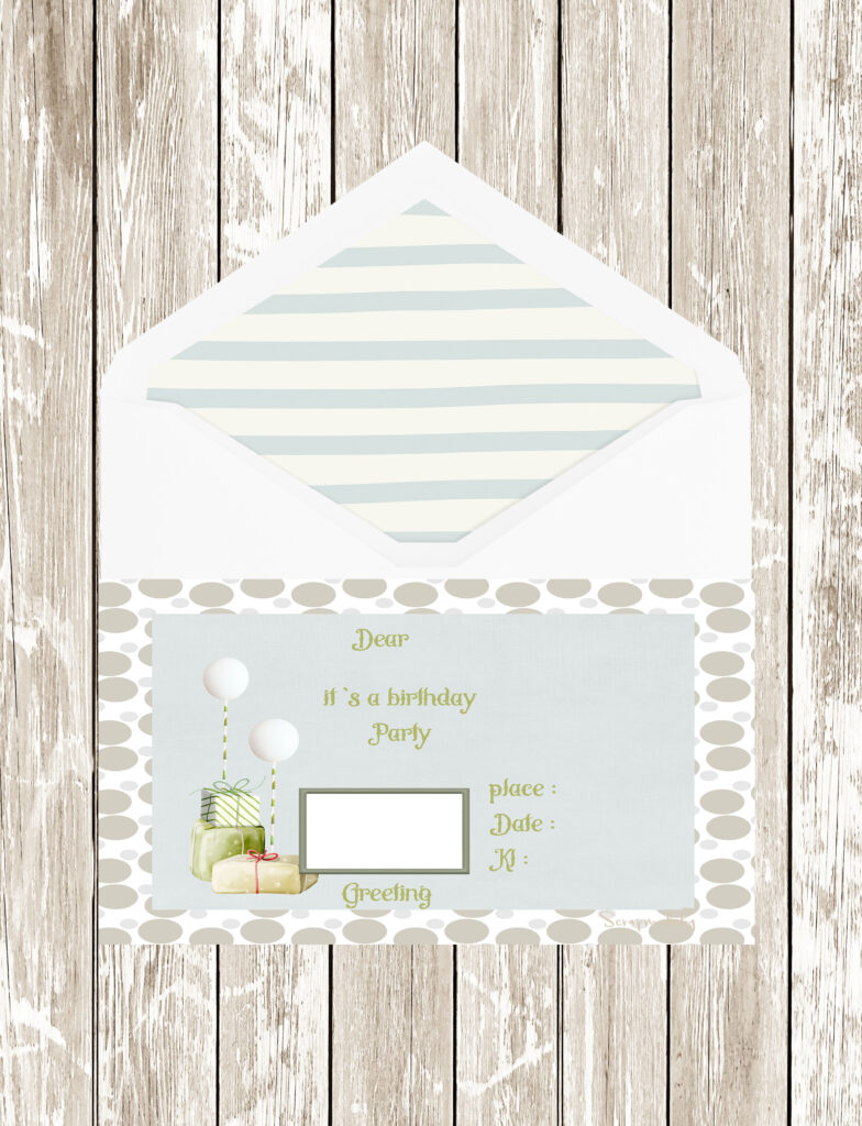 Invitation cards from boys