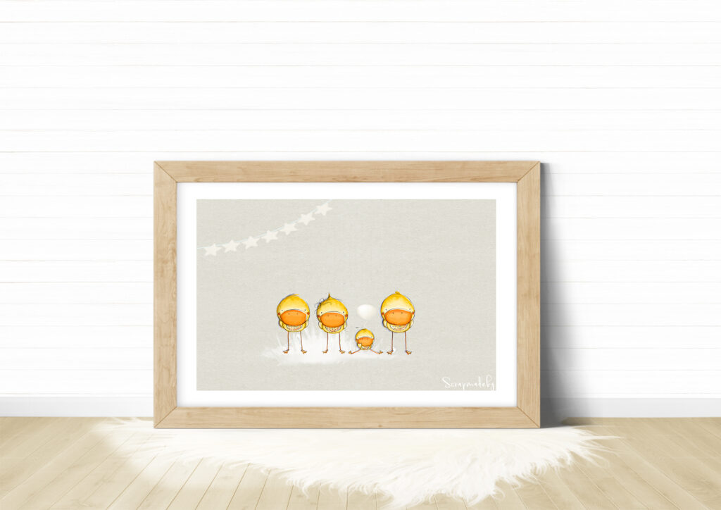 Design poster to baby boys