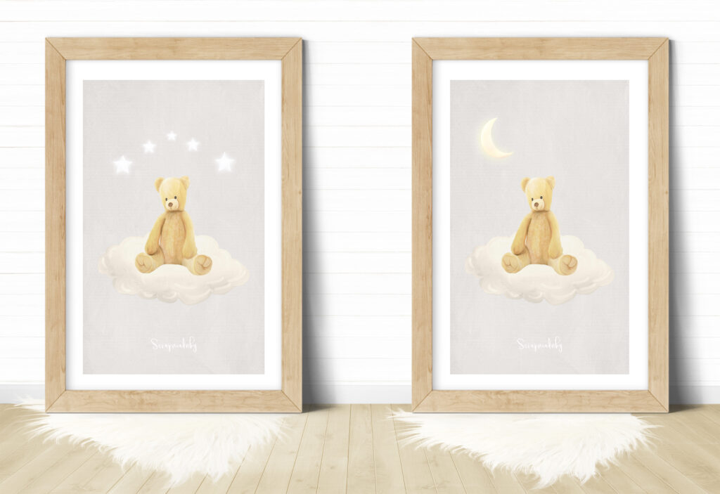 Design poster teddy bear