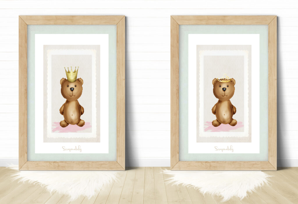 Design poster teddy bear
