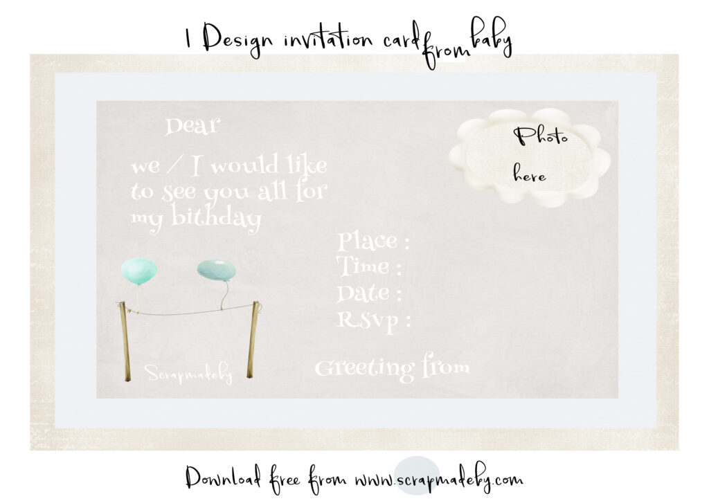 invitation cards from baby