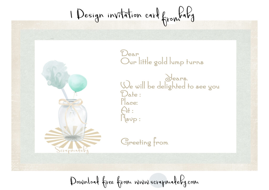 invitation cards from baby