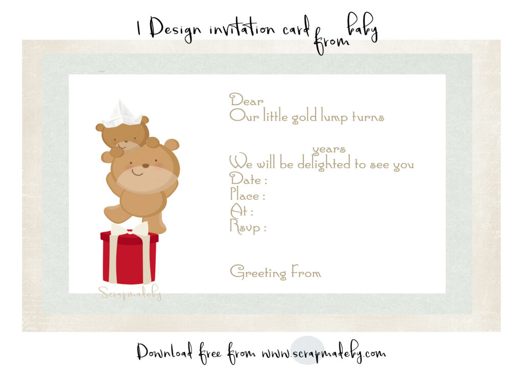 invitation cards from baby