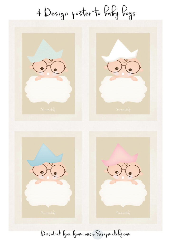 Design poster to baby girls