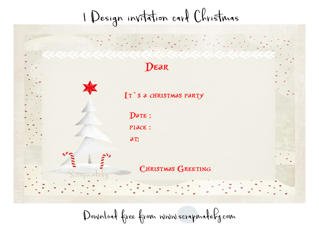 Invitation cards christmas
