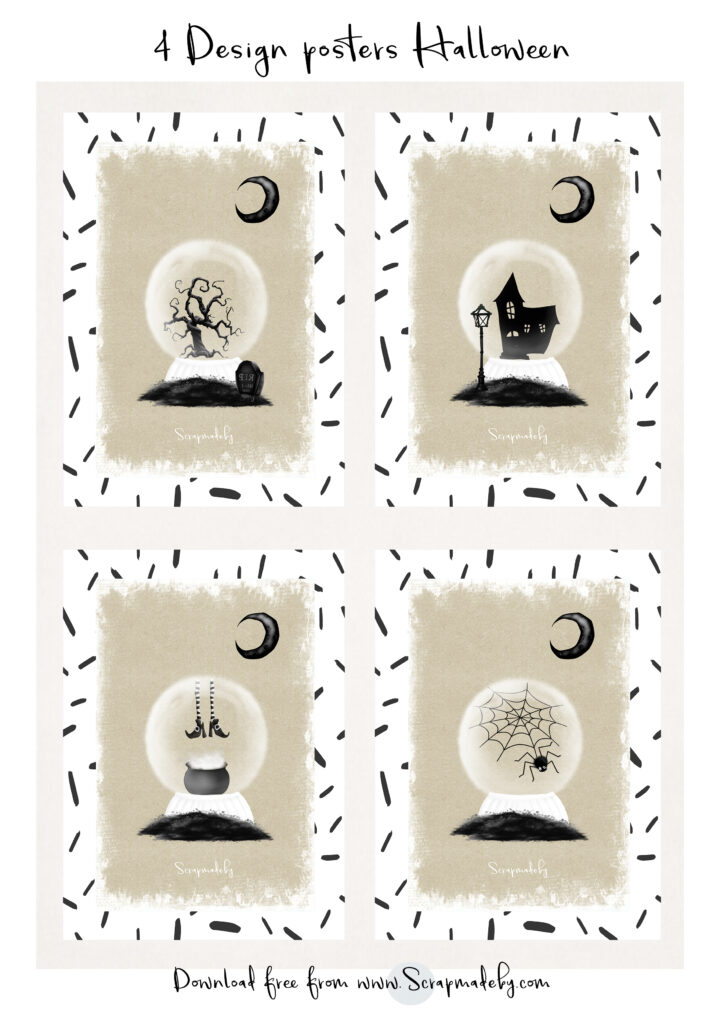 Design poster halloween