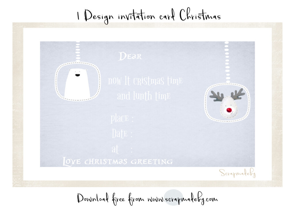 Invitation cards christmas