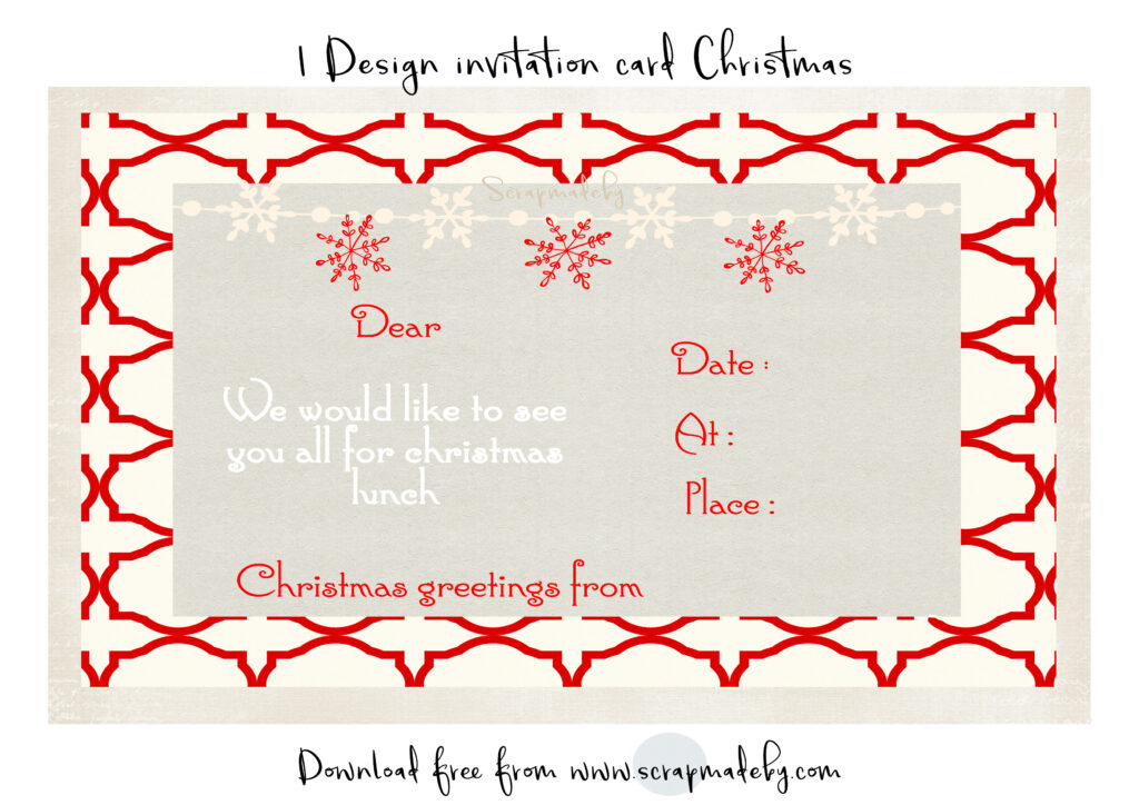 invitation cards christmas