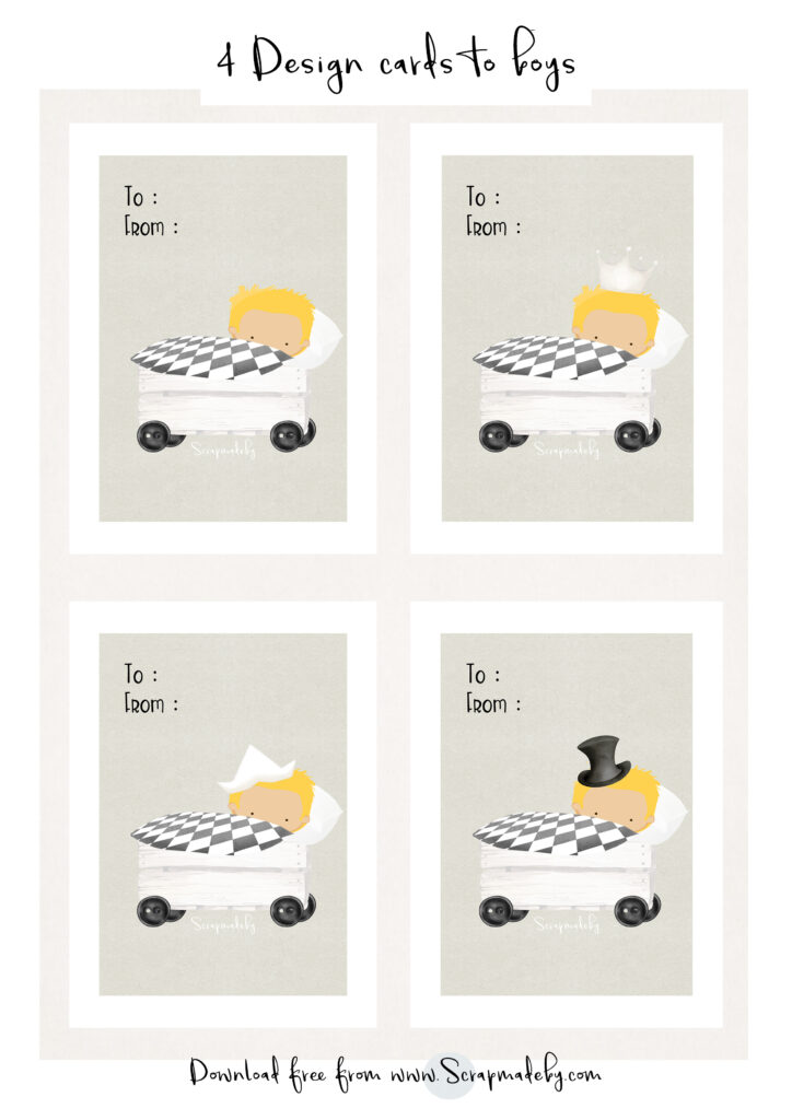Design cards to boys