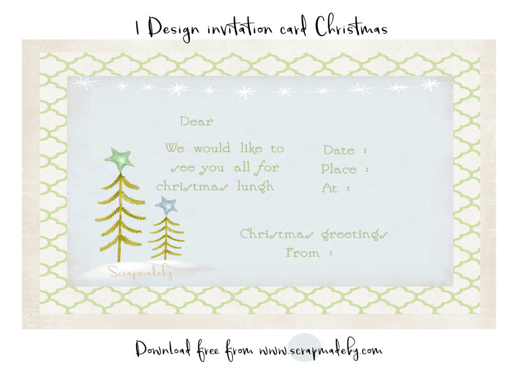 invitation cards christmas