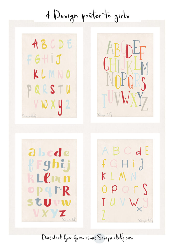 Design poster to girls