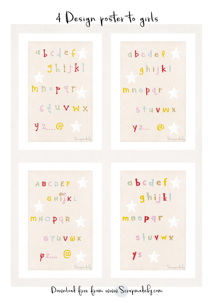 Design poster to girls

