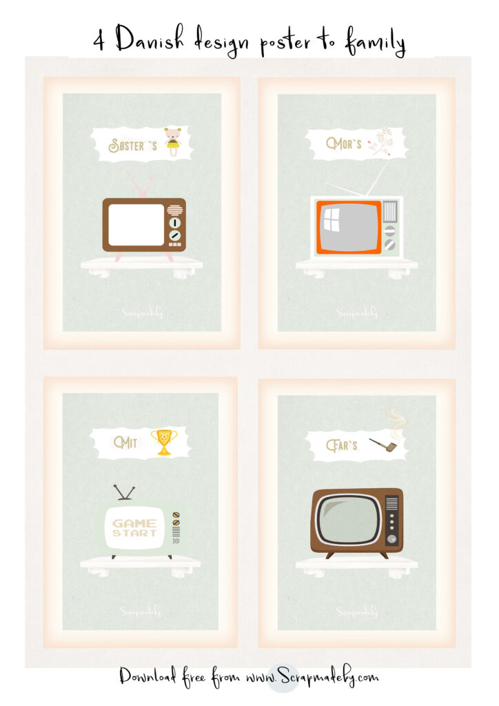 Danish poster to family
