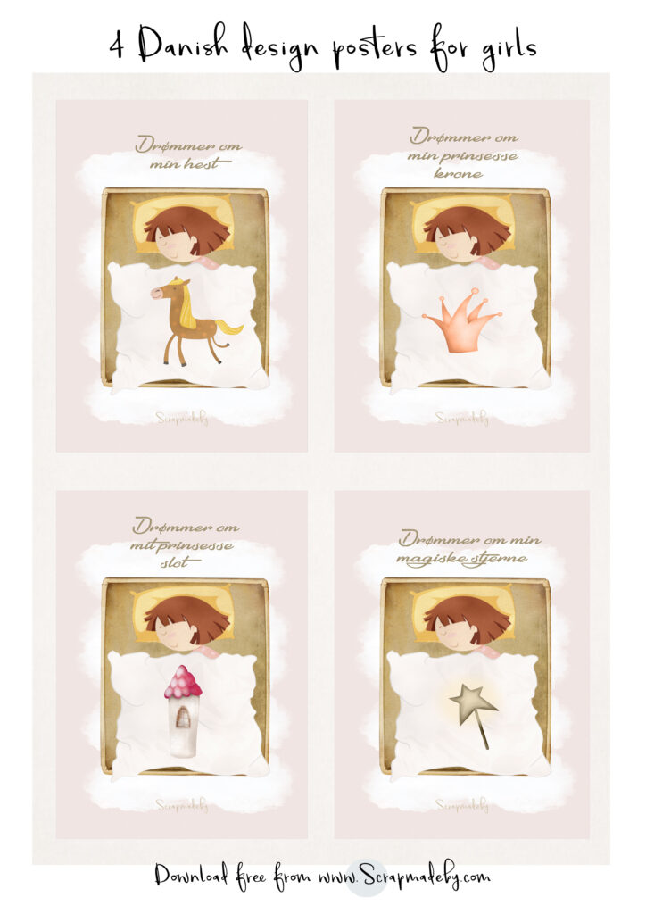 Danish poster to girls