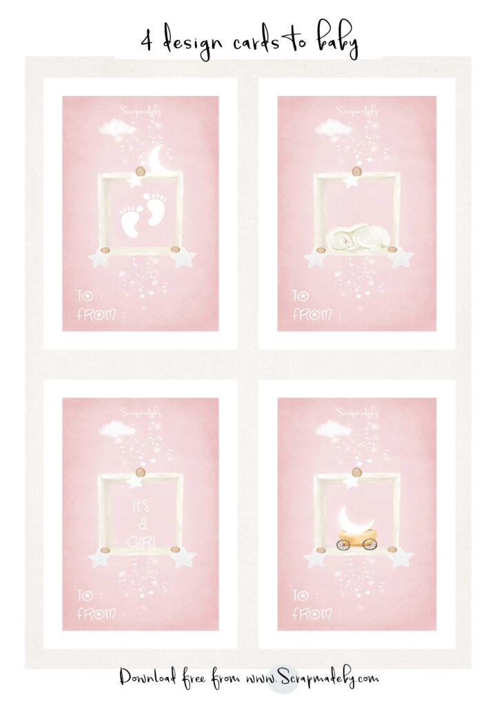 Design cards to baby