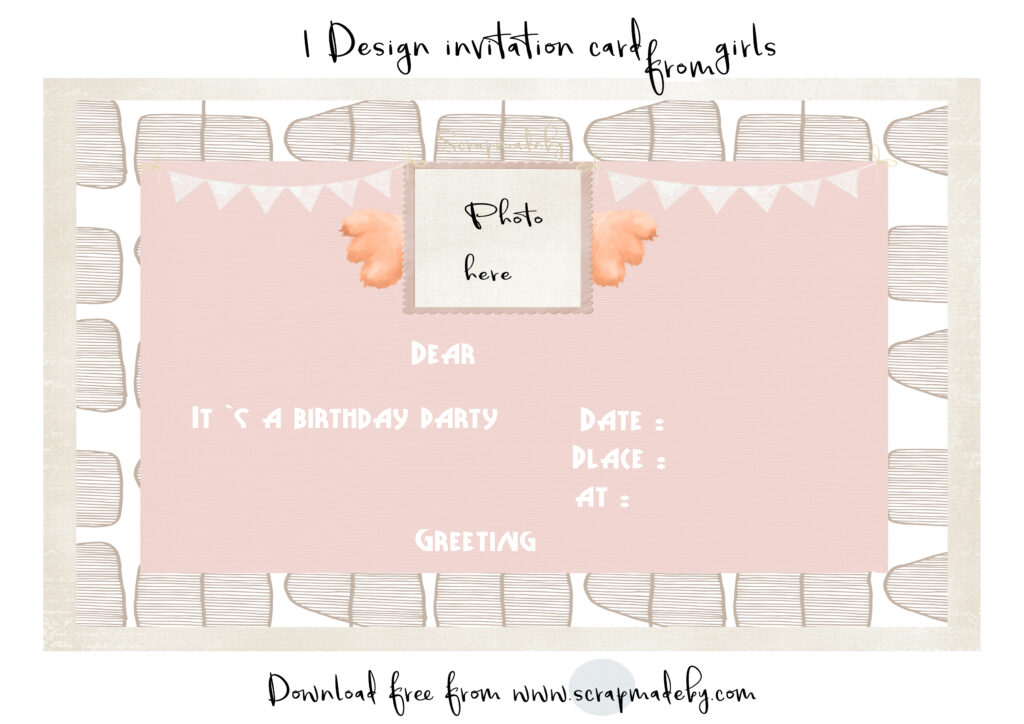 Invitation cards from girls