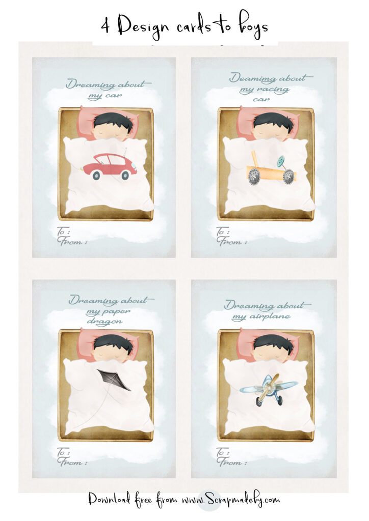 Design cards to boys