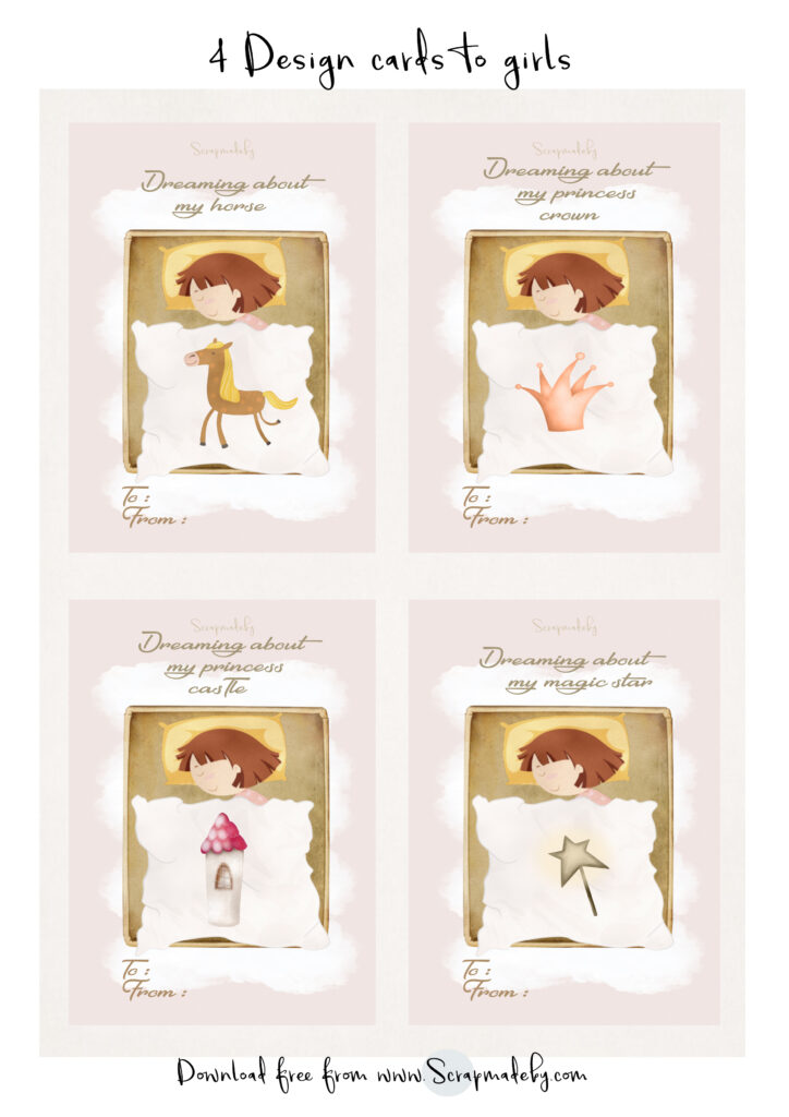 Design cards to girls