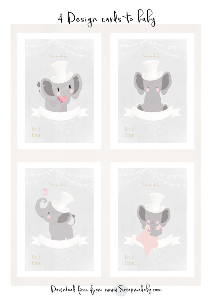 Design cards to baby