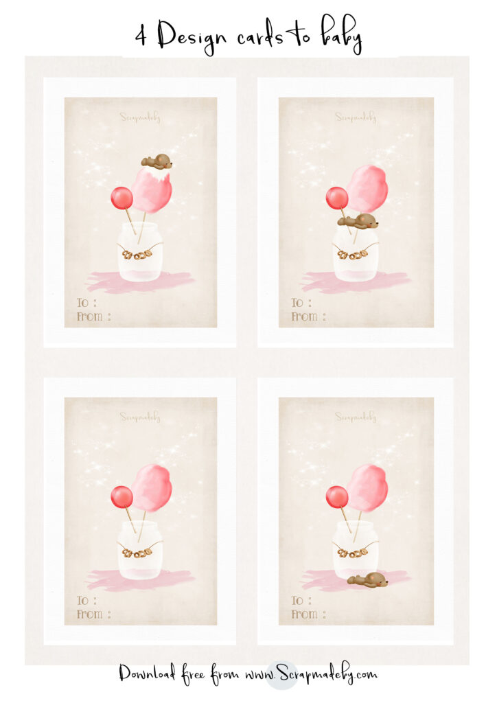 Design cards to baby