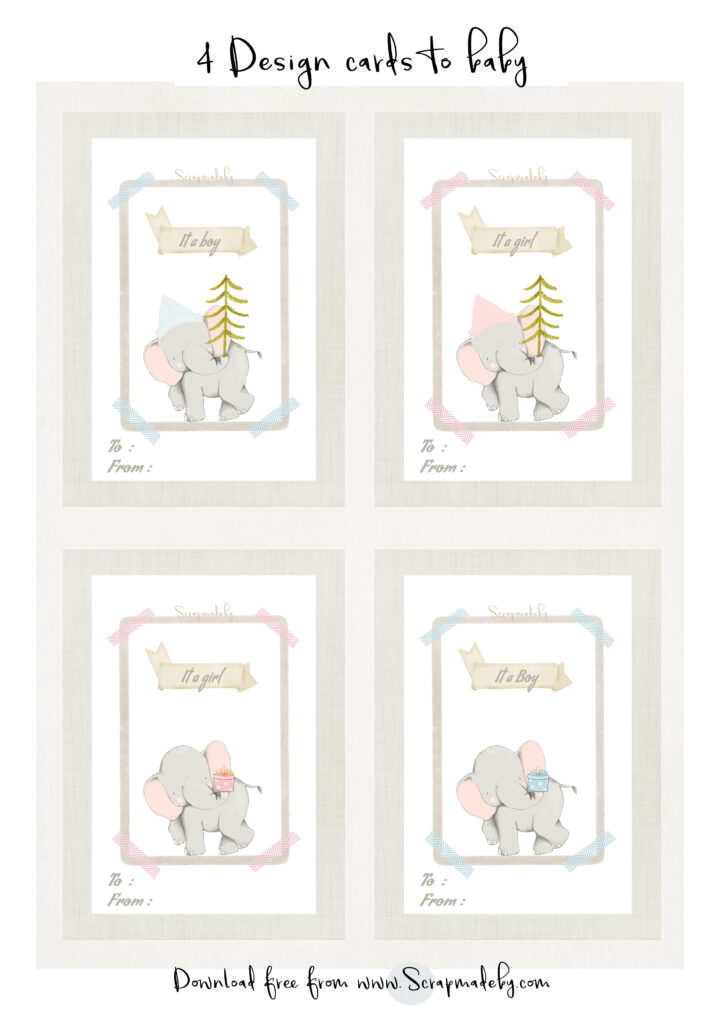 Design cards to baby