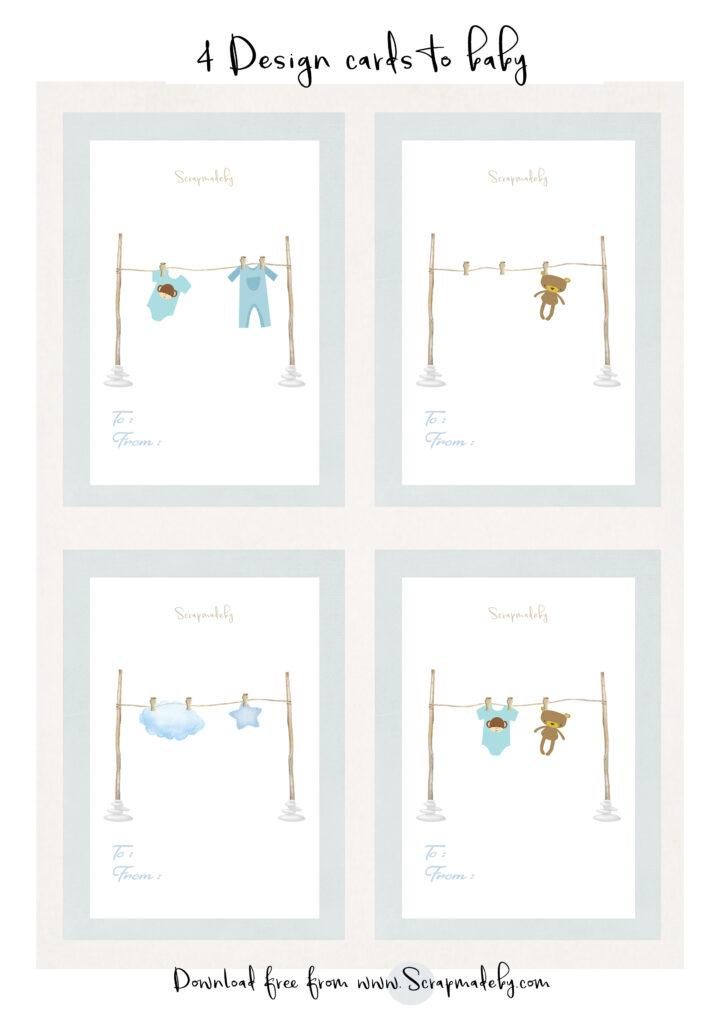 Design cards to baby