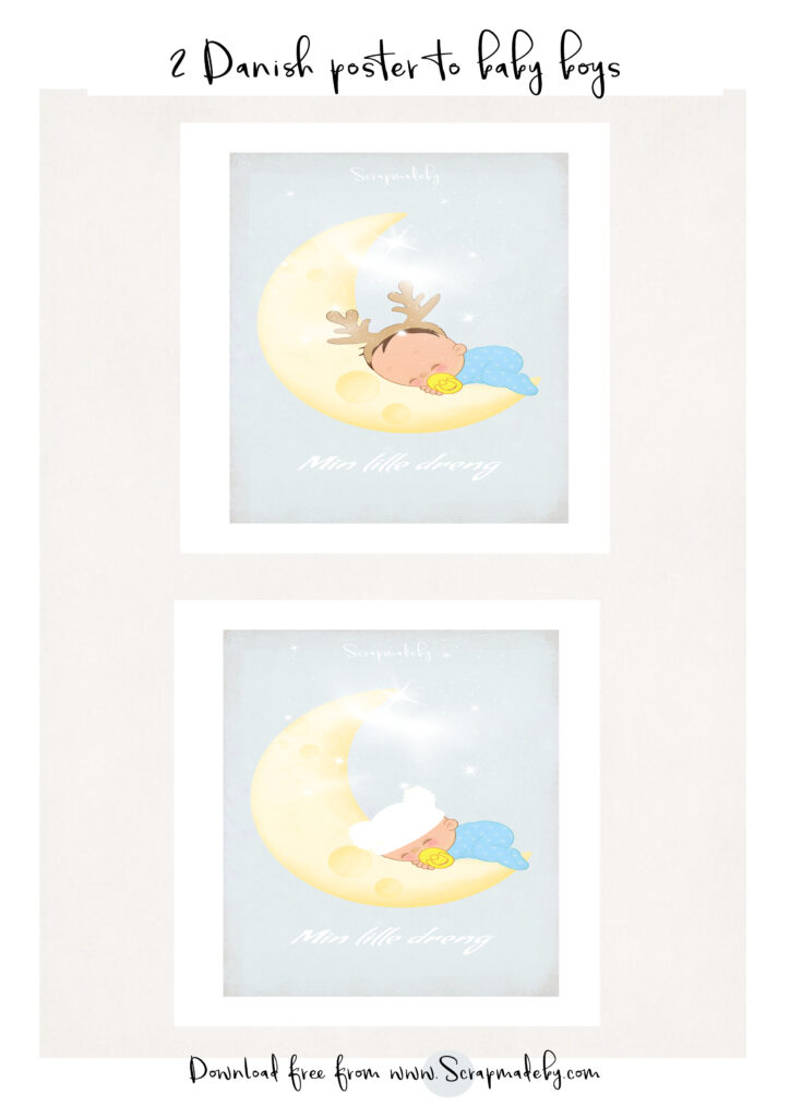Danish poster to baby boys