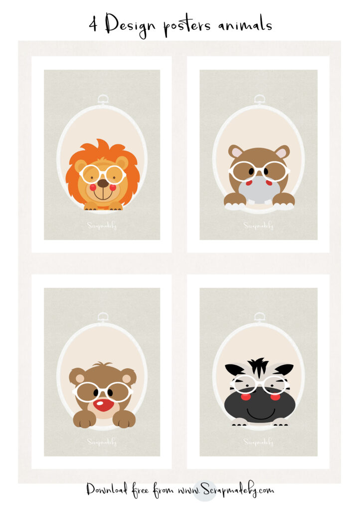 Design poster animal