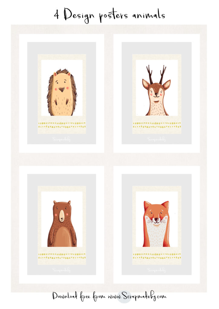 Design poster animal