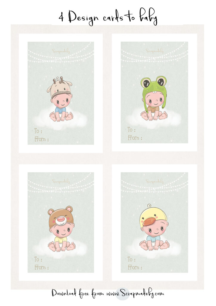 Design cards to baby