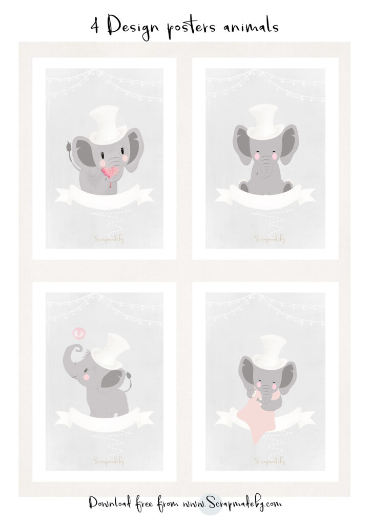 Design poster animal
