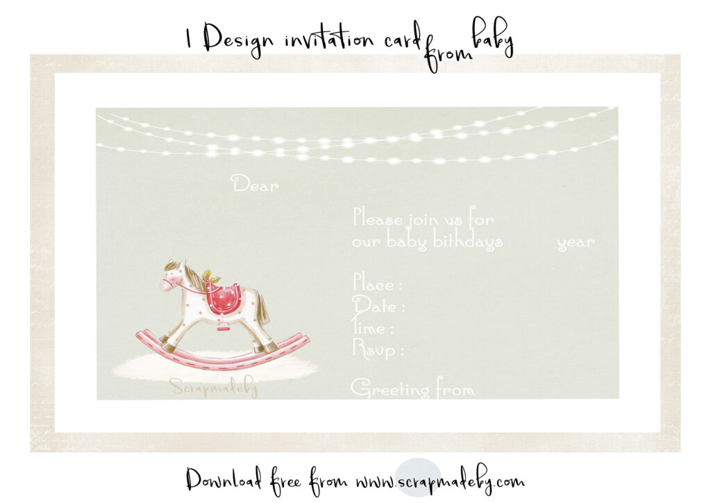invitation cards from baby