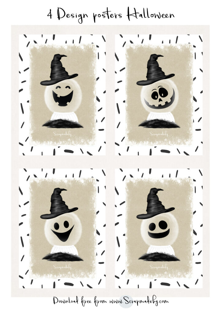 Design poster halloween