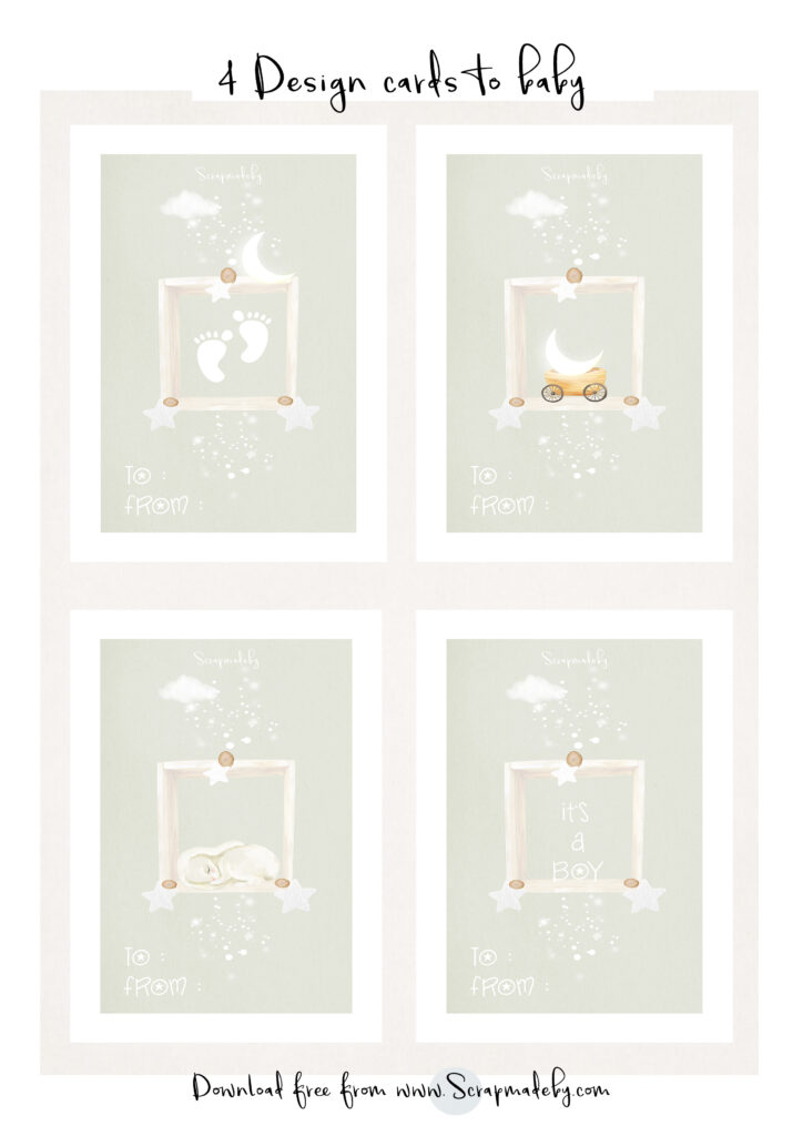 Design cards to baby