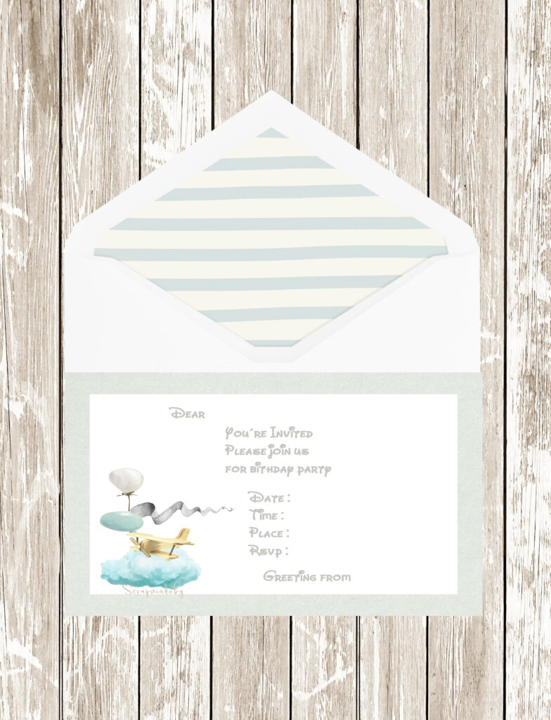 Invitation cards from boys
