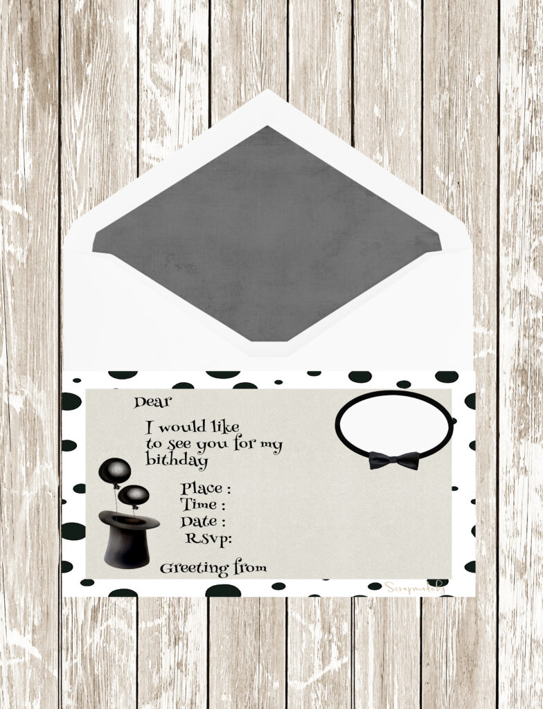 invitation cards from boys